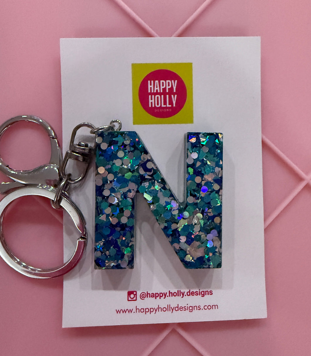 Alphabet keyring - N