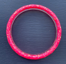 Load image into Gallery viewer, Bangle - fluro pink/orange glitter
