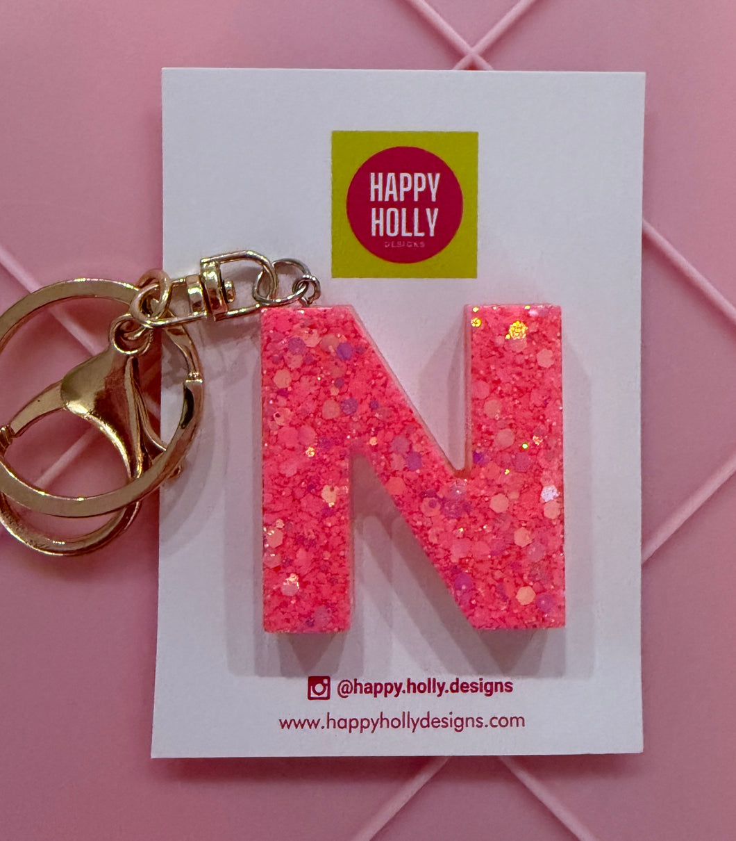 Alphabet keyring - N