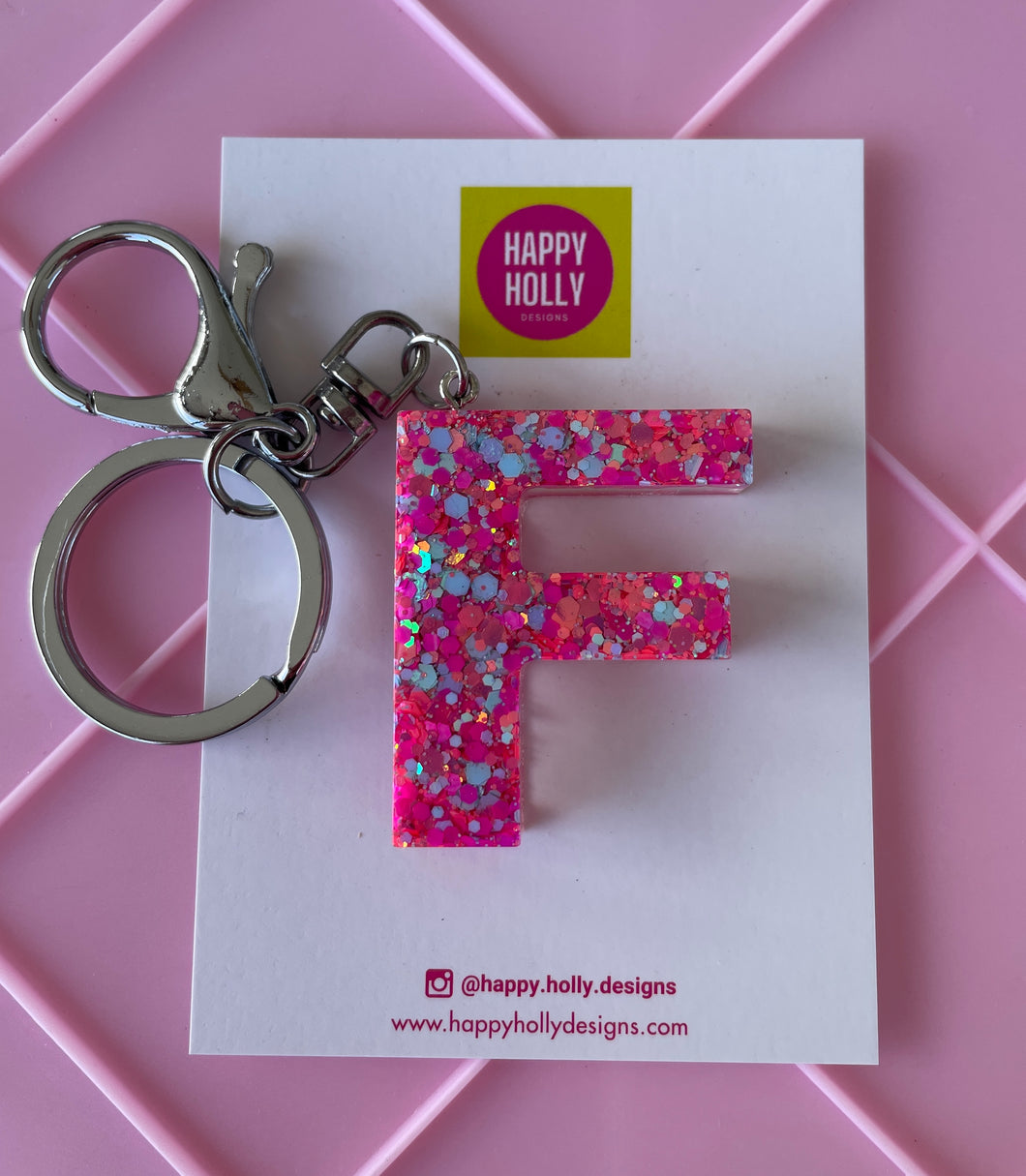 Alphabet Keyring - F