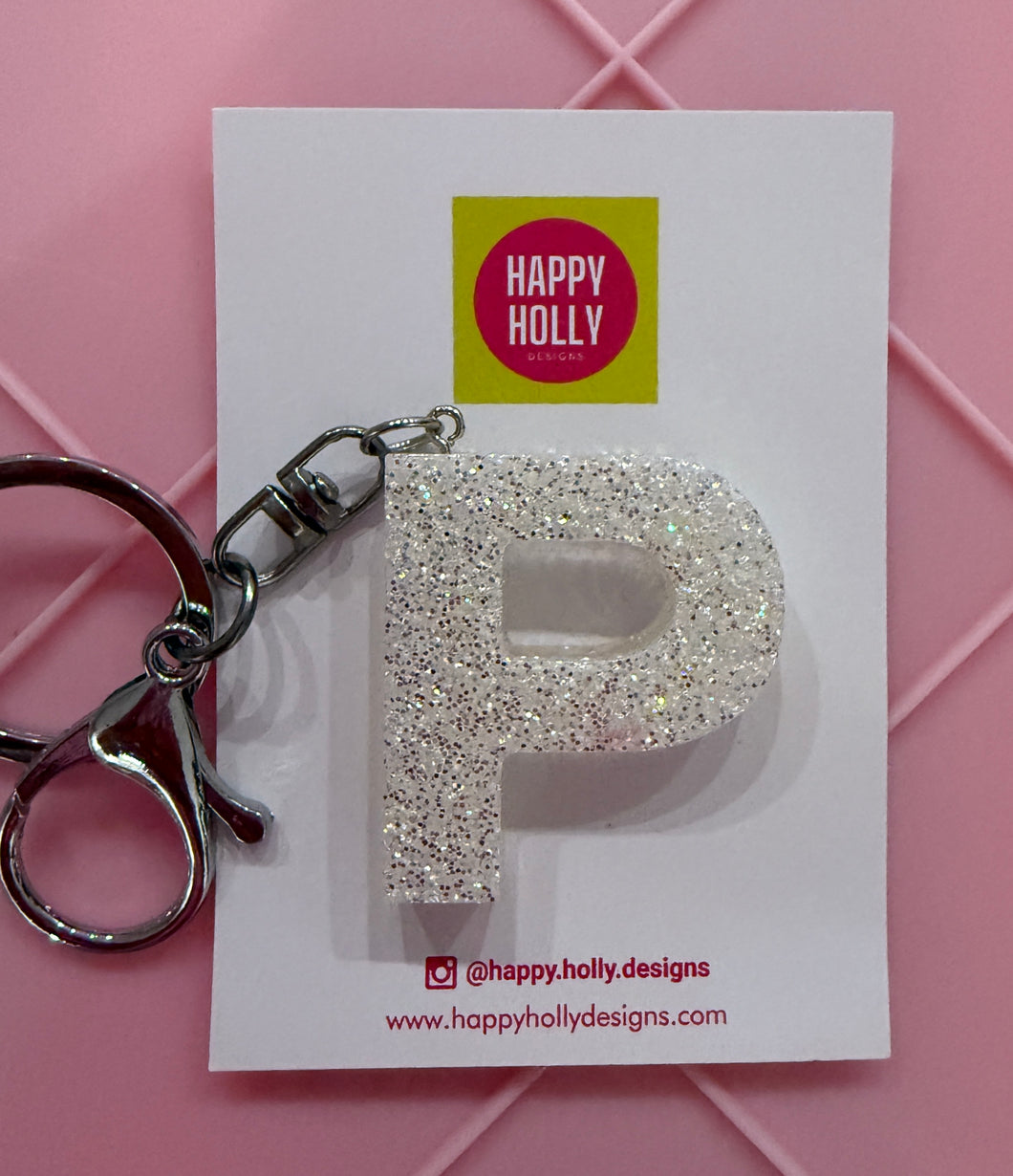 Alphabet Keyring - P