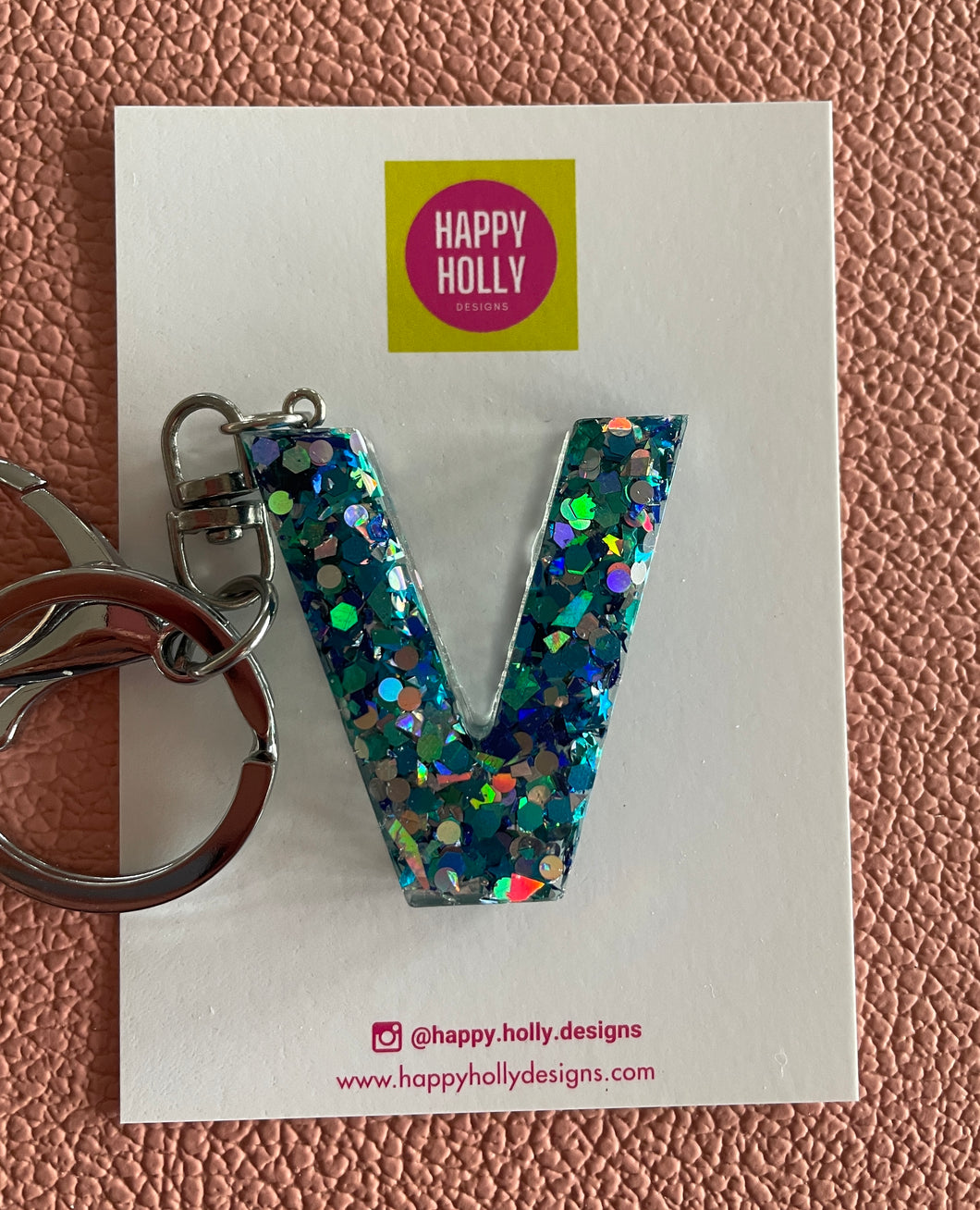 Alphabet Keyring - V