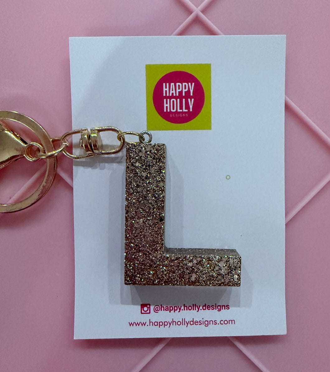 Alphabet Keyring - L