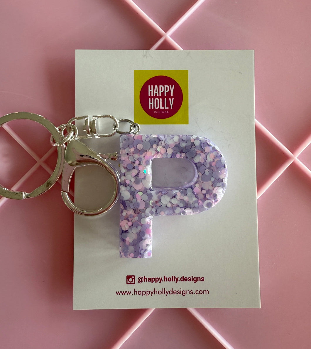 Alphabet Keyring - P