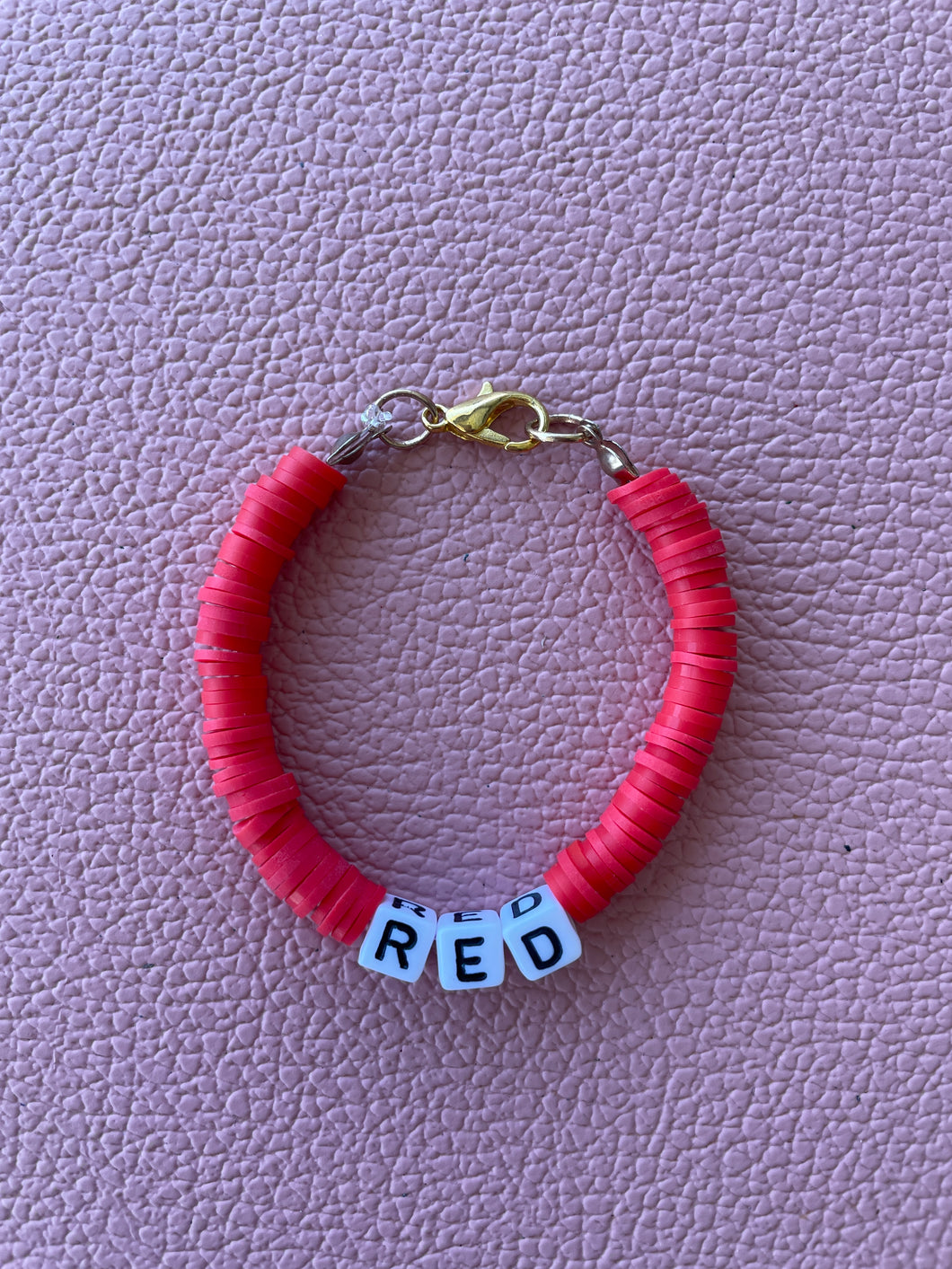 Beaded bracelet - Taylor - Red