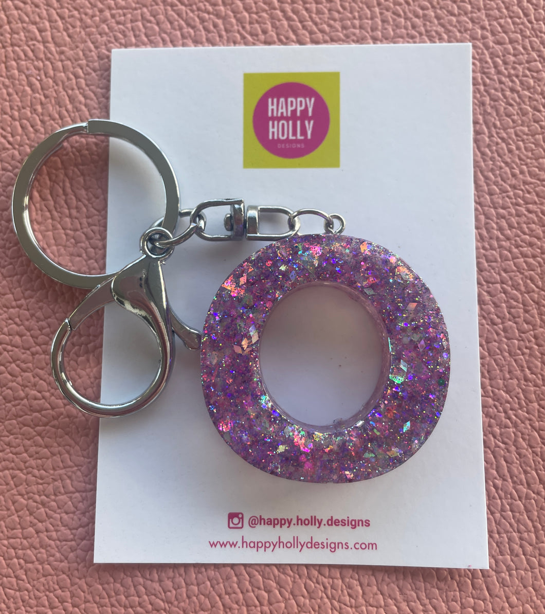 Alphabet Keyring - O