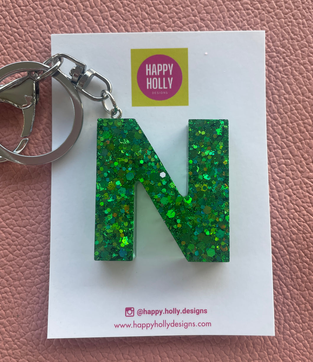 Alphabet keyring - N