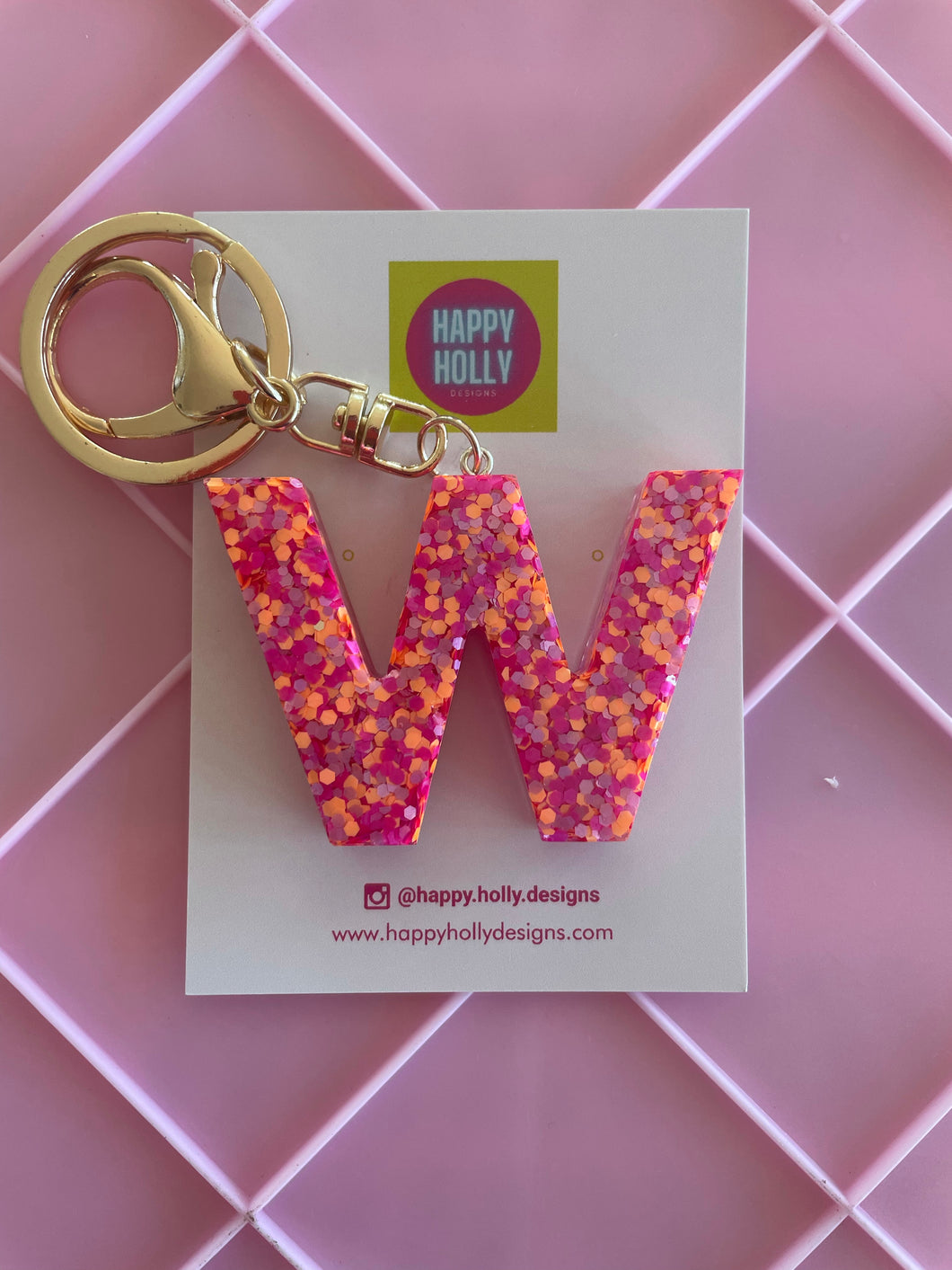 Alphabet Keyring - W